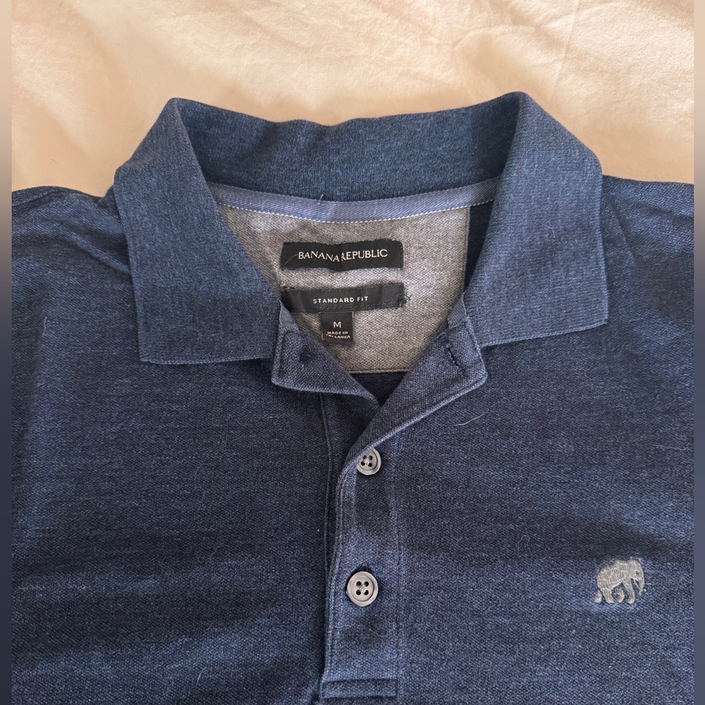 Banana Republic Men's Dark Blue Polo Shirt